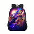 Abstract backpack schoolbag