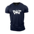 Fitness Men's Letters D Printed T-shirt Gym T Shirt