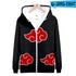 Naruto Zipper Hoodie Sweatshirt Pullover