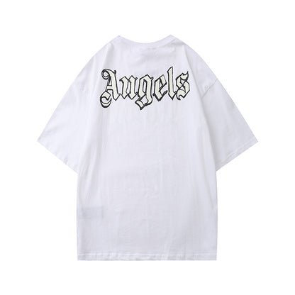 Palm Angels Sulfur Cotton T Shirt Letter Print Casual T-shirt