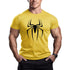 Sports Perspiration Absorbing Cotton Running Basketball Training Running Gym T-shirt Spider Print T Shirt