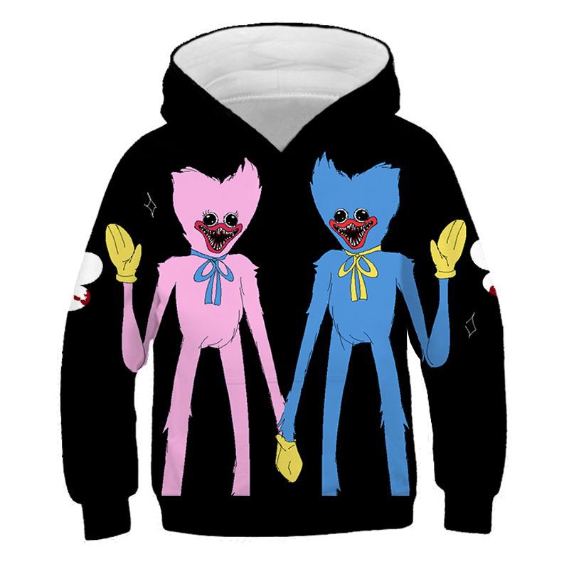 Poppy Playtime 3d Digital Printing Personal Leisure Children's Sweater Hoodie Pullover Sweatshirt