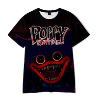 Poppy Playtime Short Sleeve T-shirt Bobby's Game Time Top 3d Digital Printing T Shirt