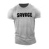 Sports Perspiration Absorbing Cotton Running Letter Basketball Training Gym T-shirt