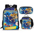 Sonic backpack schoolbag lunch bag pencil case set