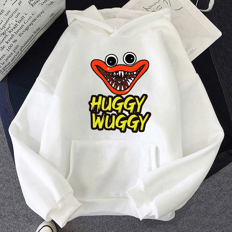 Poppy Playtime Bobbi Game Time Horror Pattern Printed Hoodie Pullover Sweatshirt