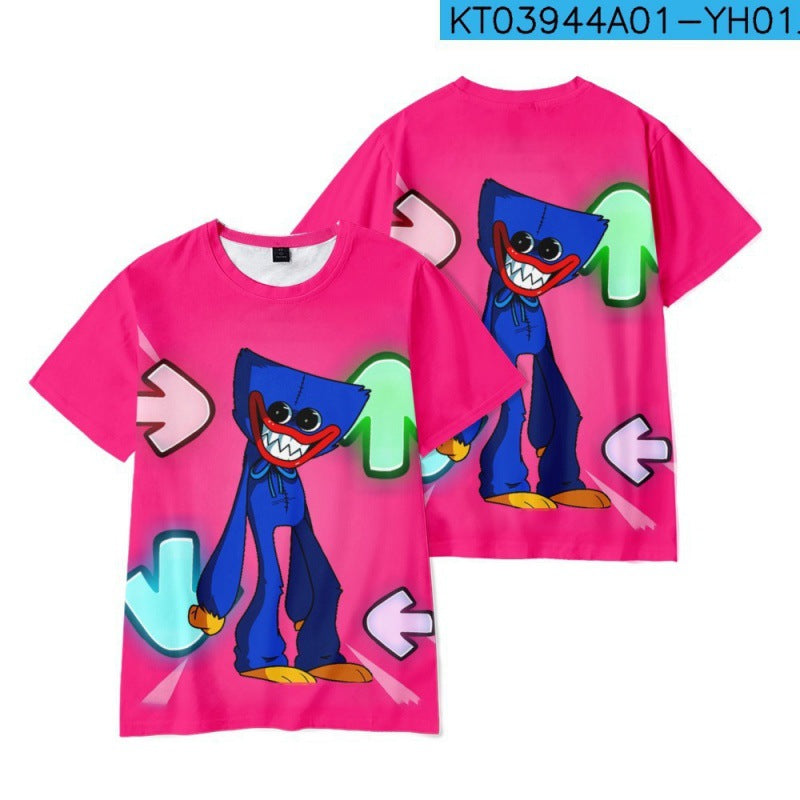 Poppy Playtime Short Sleeve T-shirt Bobby's Game Time 3d T Shirt