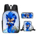 Sonic Schoolbag backpack lunch box pencil cases set