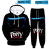 Poppy Playtime Bobbi's Game Time Hoodie Sweater Casual Jogger Pants Two-piece Set