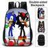 Sonic 3D Printed schoolbag backpack set