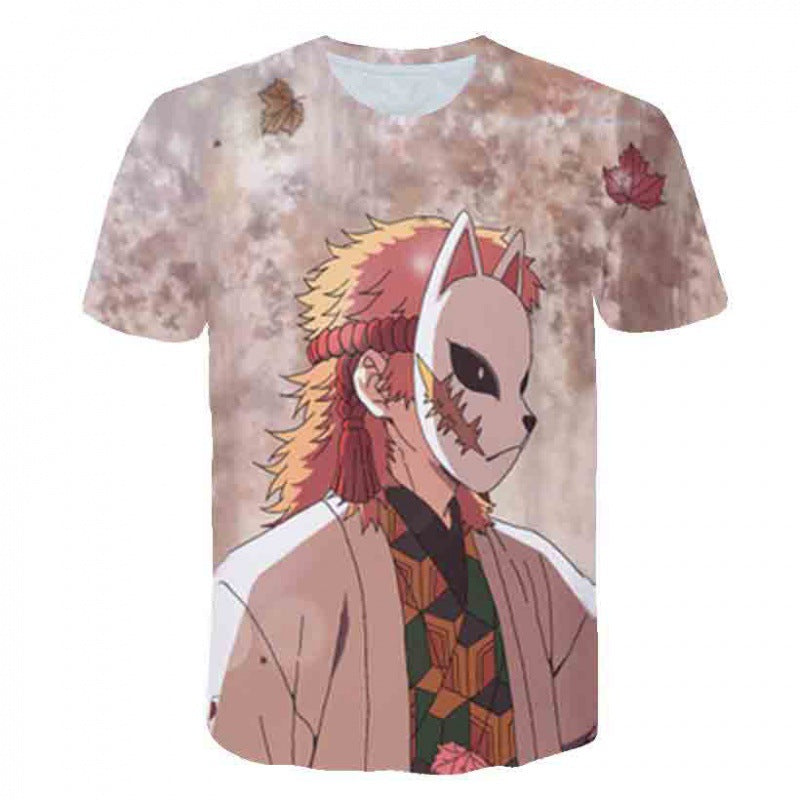 Kimetsu No Yaiba T-shirt Demon Slayer 3d Printed T Shirt