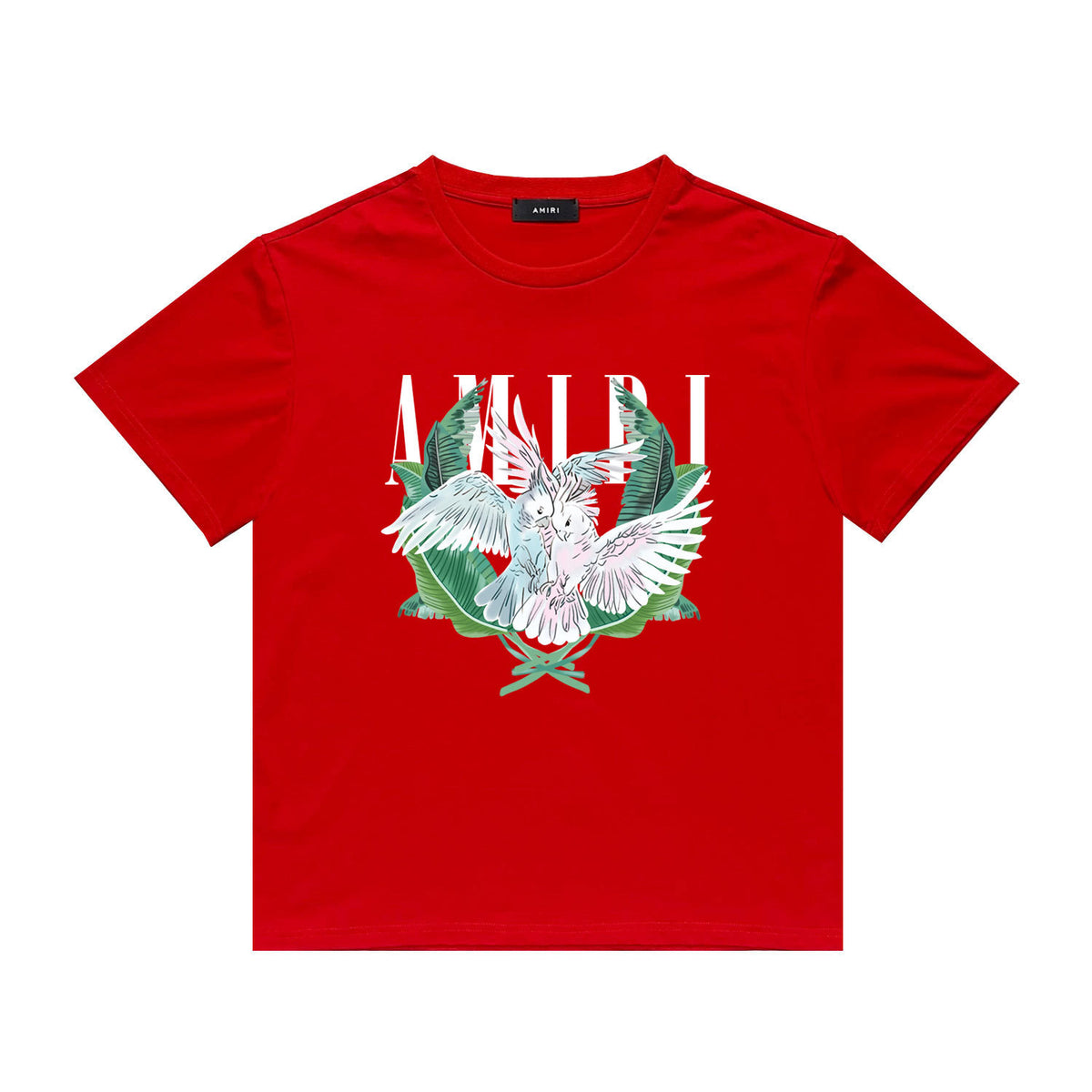 Amiri Parrot Printing Casual Hip Hop  T-shirt