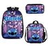 Stitch backpack schoolbag Anime lunch bag 3D Pencil case set