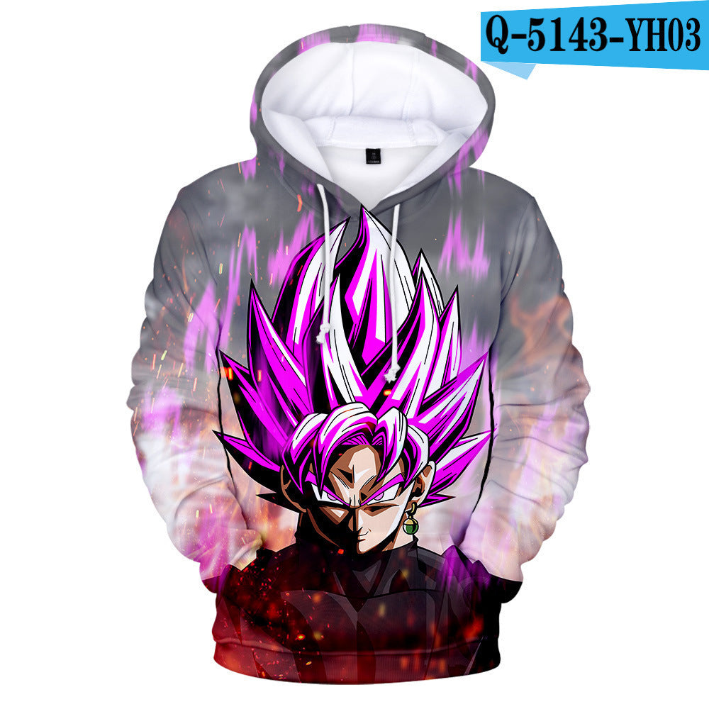 Anime Dragon Ball 3d Digital Printed Hood Sweater Hoodie Pullover Sweatshirt
