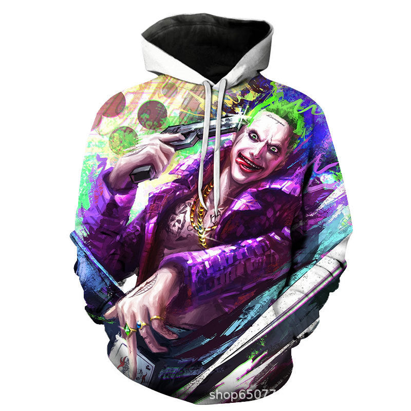 Joker 3D Printed Men's Casual Hooded Sweater - product image 2