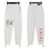 Amiri Fried Street Poster Letters Pattern Drawstring Terry Casual Loose Trousers Jogger Pants