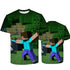 Minecraft 3d Printed Unisex T Shirt