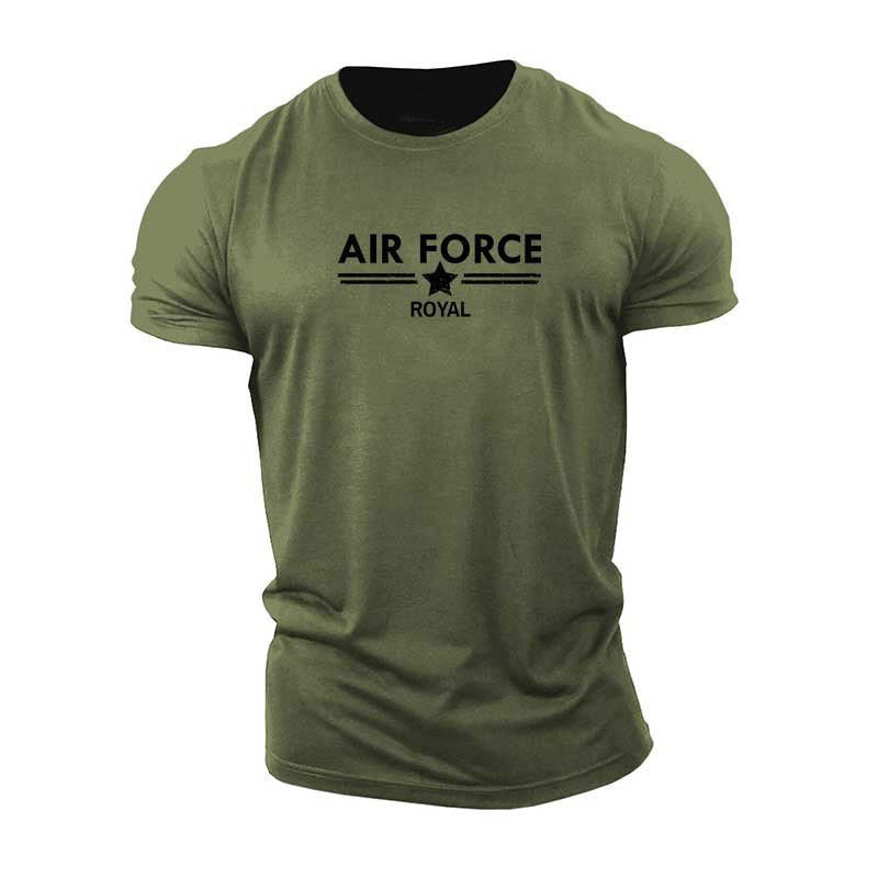Fitness Printed Letters Large Size Sports Outdoor T-Shirt Gym T-Shirt – Style Black on red background - product image 14