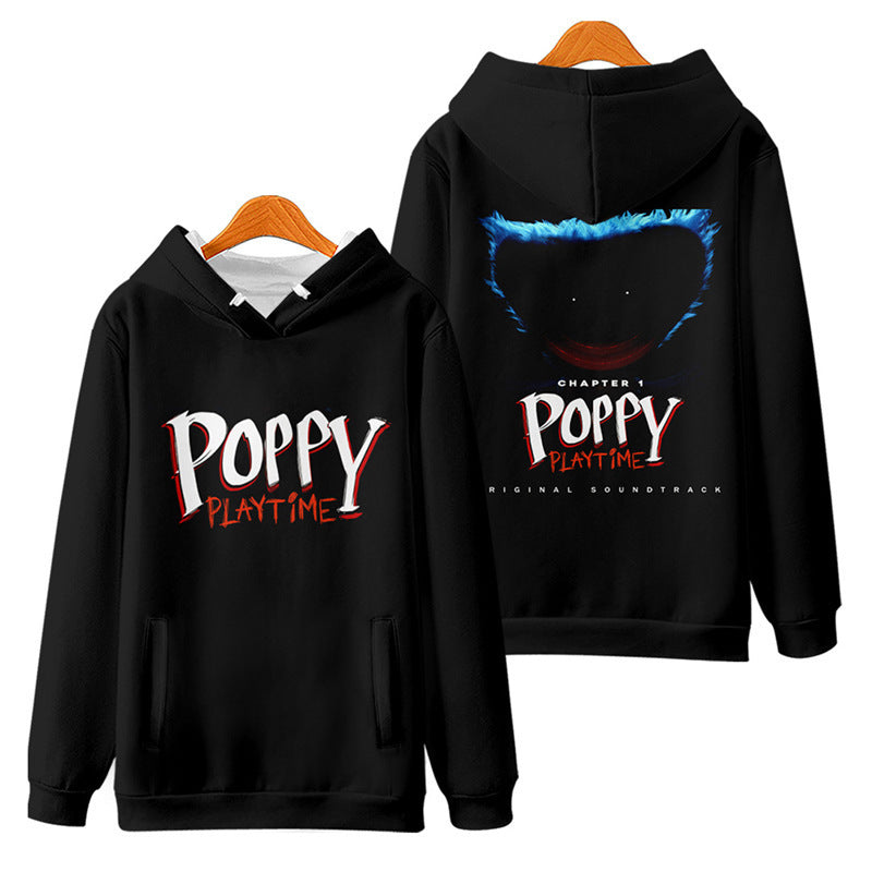 Poppy Playtime Printed Hooded Hoodie Bobby's Playtime Sweatshirt Pullover
