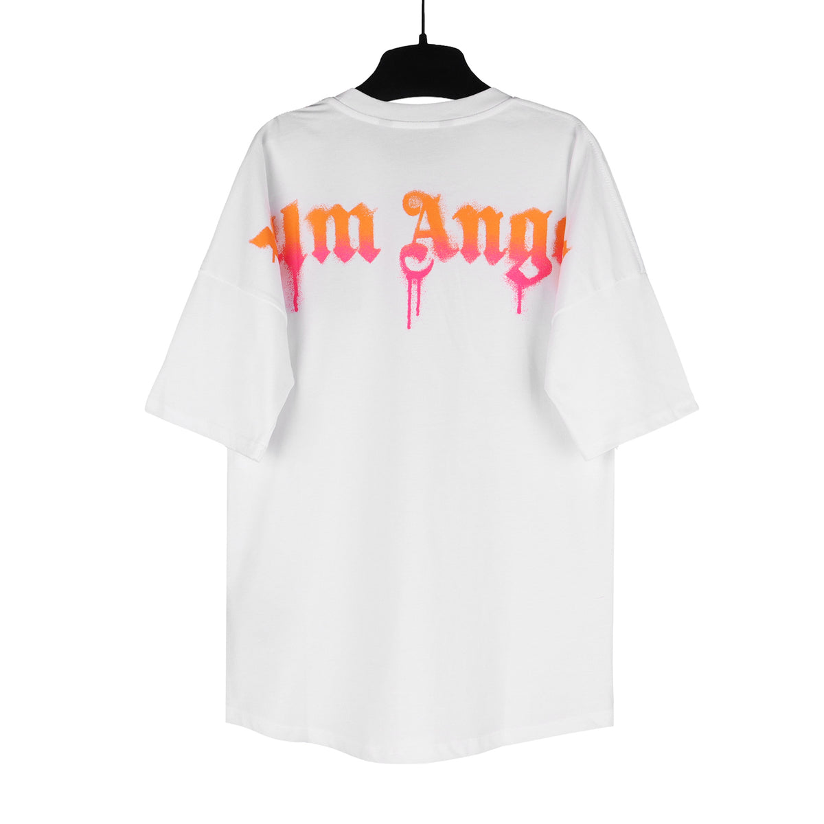 Palm Angel Gradient Letters Coconut Tree Printed  T Shirt