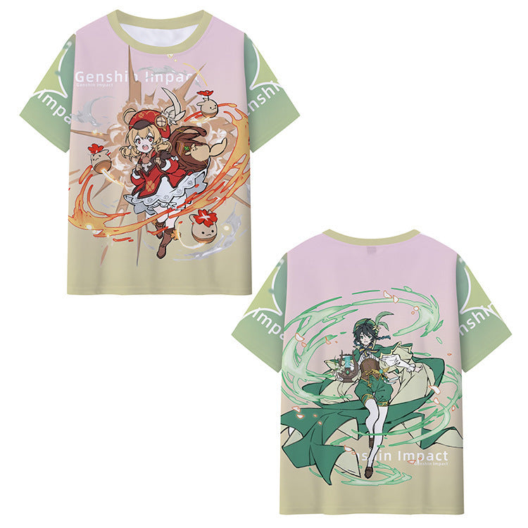 Genshin impact Unisex T Shirt 3d Printed T-shirt