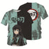 Kimetsu No Yaiba T-shirt Unisex Demon Slayer 3d T Shirt