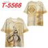 Fitspi Wholesale hot sale Original God surrounding the gameTT-shirt printed top full color Carved Qing Dada short sleeve loose half sleeve