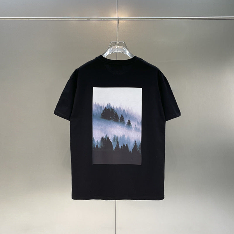 Essentials Fear Of God Flower Forest Cloud Sea Printing T-Shirt - product image 6