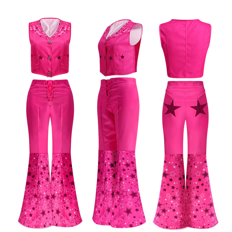 Film Barbie Cosplay Clothing Ken Kenny Barbie Skirt Cosplay Clothing Halloween Performance Clothing