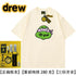 DREW HUSSRY Ninja smiley face loose  Justin Biber coupleins Pure cotton half sleevet T-shirt