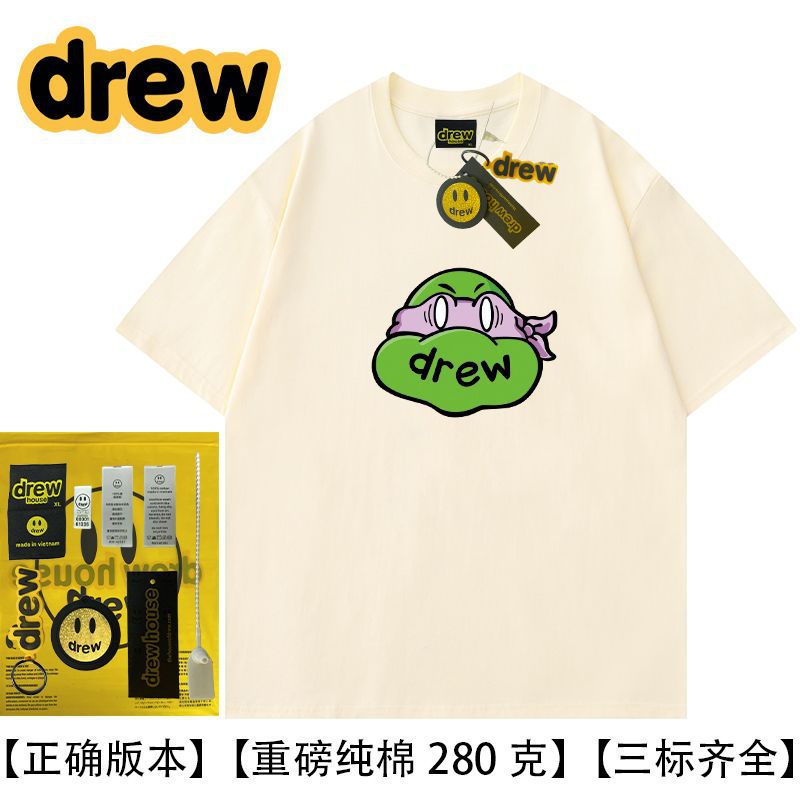 DREW HUSSRY Ninja smiley face loose Justin Biber coupleins Pure cotton half sleevet T-Shirt - product image 7
