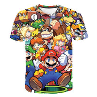 Super Mario3d Print T-shirt Unisex T Shirt