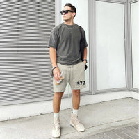 Fear Of God Essentials Season 7 Casual Loose Reflective Shorts Men Short Pants