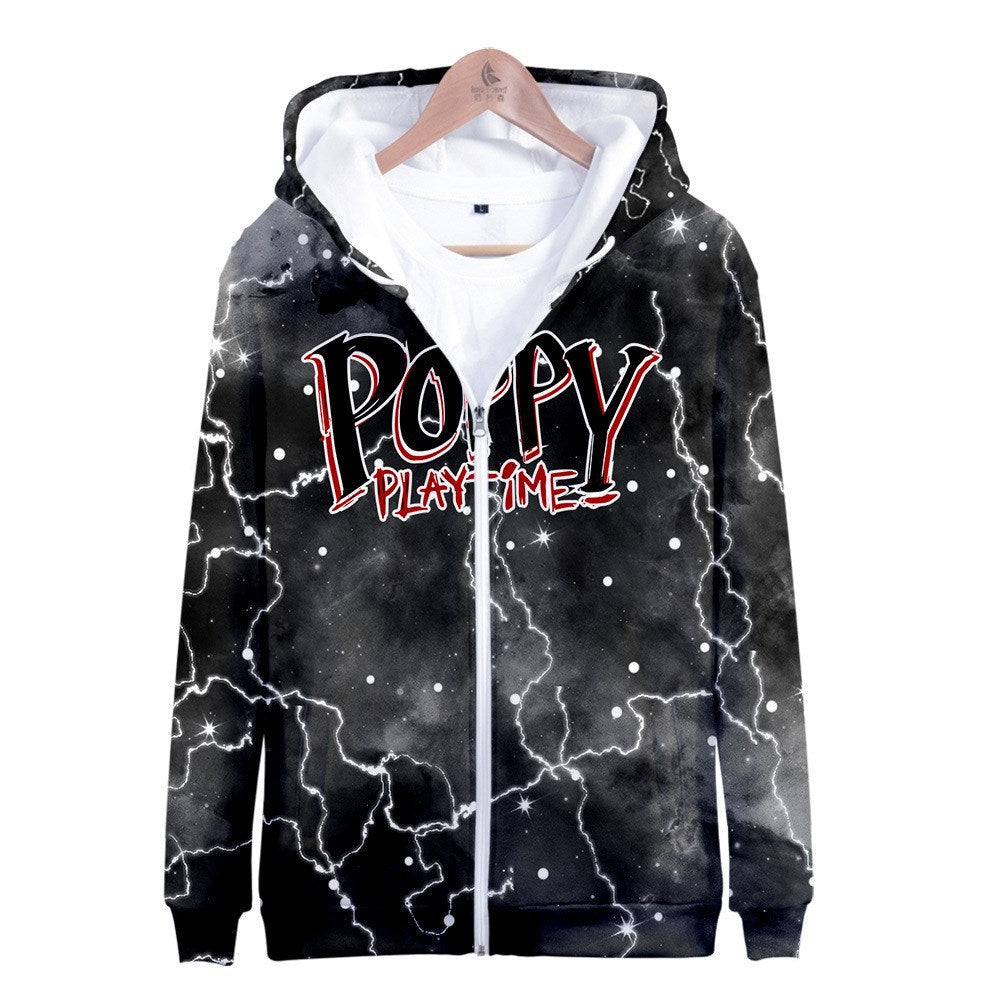 Poppy Playtime Bobby's Game Time 3d Digital Print Hoodie Zipper Pullover Sweatshirt