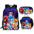 Sonic backpack schoolbag lunch bag pencil case set