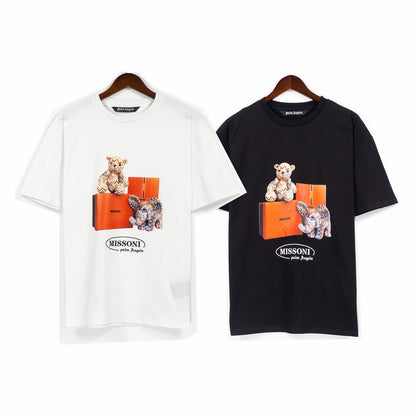 Palm Angels Broken Bear Puff Print T Shirt