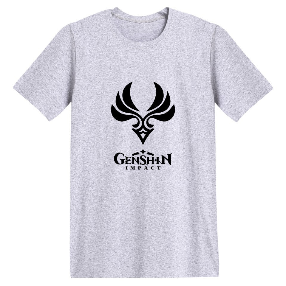 Genshin Impact Cotton Printed T Shirt Unisex T-shirt