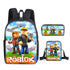 Roblox Schoolbag Lunch box pencil case backpack set