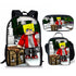 Minecraft schoolbag three-piece set lunch bag pencil case backpack set