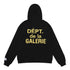 Gallery Dept Cracking Print Casual Loose Terry Hoodie Sweater Pullover Sweatshirt