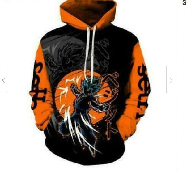 Dragon Ball Z Super Anime 3d Printed Sweatshirt Pullover Hoodie