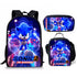 Sonic backpack schoolbag lunch bag pencil case set