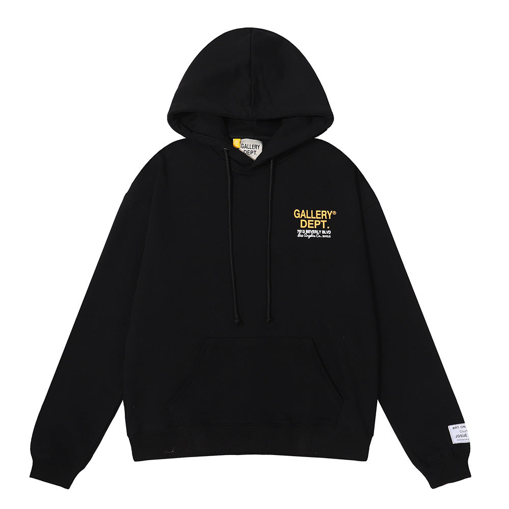 Gallery Dept Car Printing Cotton Terry Hoodie Sweatshirt Pullover