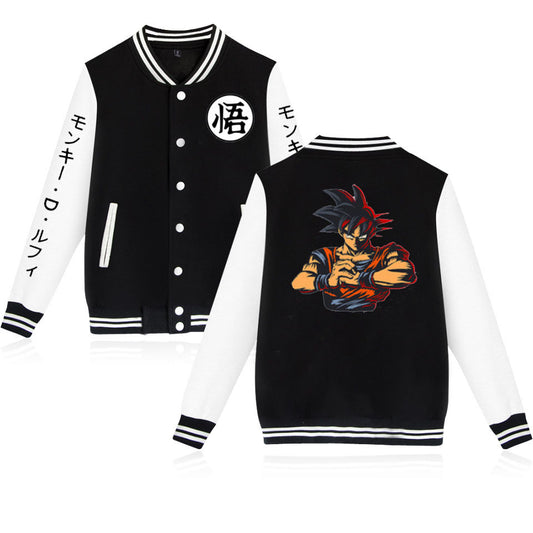 Dragon Ball  Z Son Goku Anime Print Hoodie Baseball Jacket
