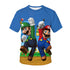 Super Mario Printed T Shirt Unisex 3d T-shirt