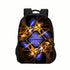 Abstract backpack schoolbag