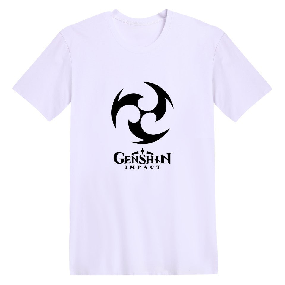 Genshin Impact Cotton Printed T Shirt Unisex T-shirt