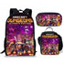 Minecraft schoolbag three-piece set lunch bag pencil case backpack set