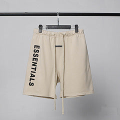 Essentials Letter Printing Unisex Shorts Fashionable Middle Pants - product image 3