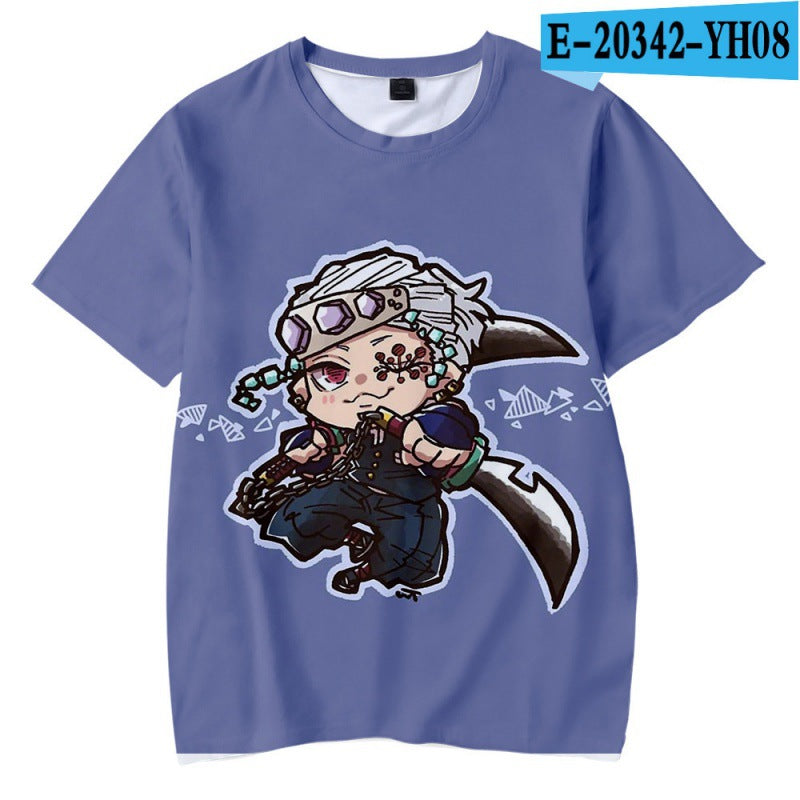 Kimetsu No Yaiba Demon Slayer 3d Printed T Shirt Unisex T-shirt